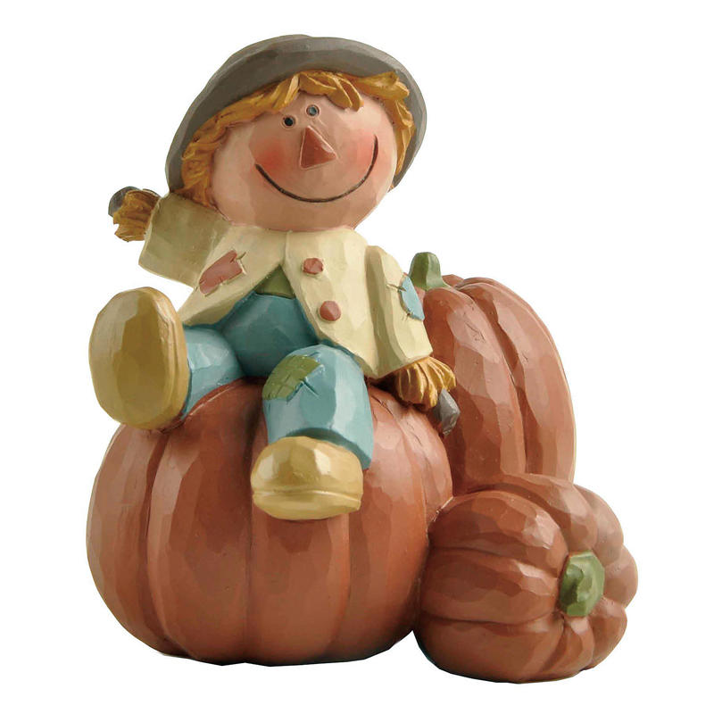 Custom Handmade Scarecrow on Pumpkins with 