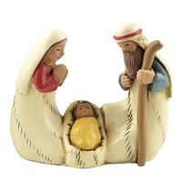 Small nativity set with Joseph, Mary and baby