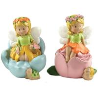 Eco Friendly Polyresin Fairy Figurine Shape Coin Bank Festival Promotional Gift Money Saving Box