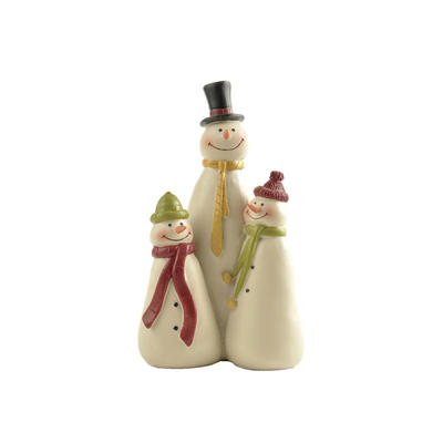 Christmas Decoration Snowman Family Figurines