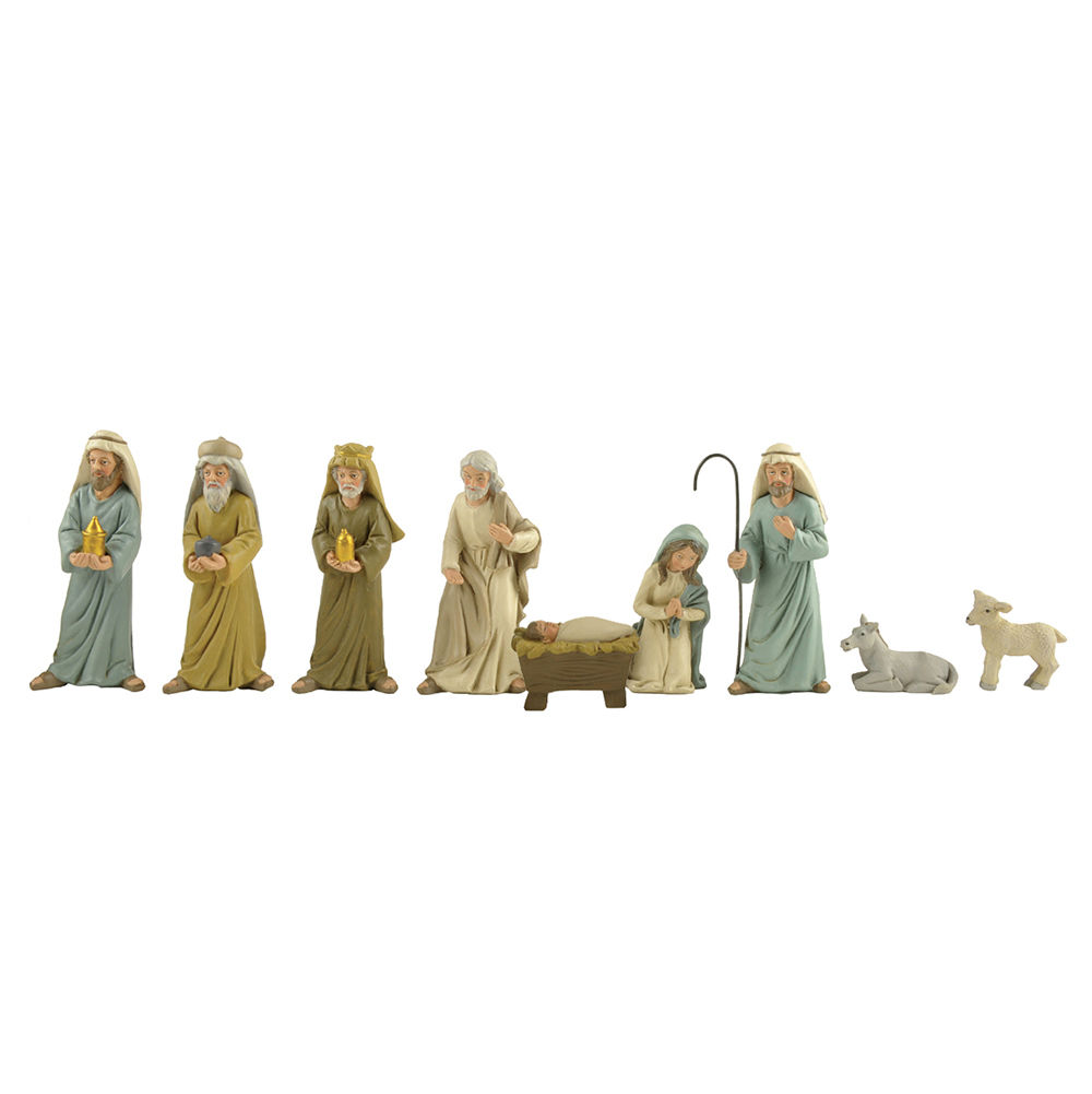 OEM Gift Souvenirs Holy Family Polyresin Figurines Set Christmas Nativity Set for Sale