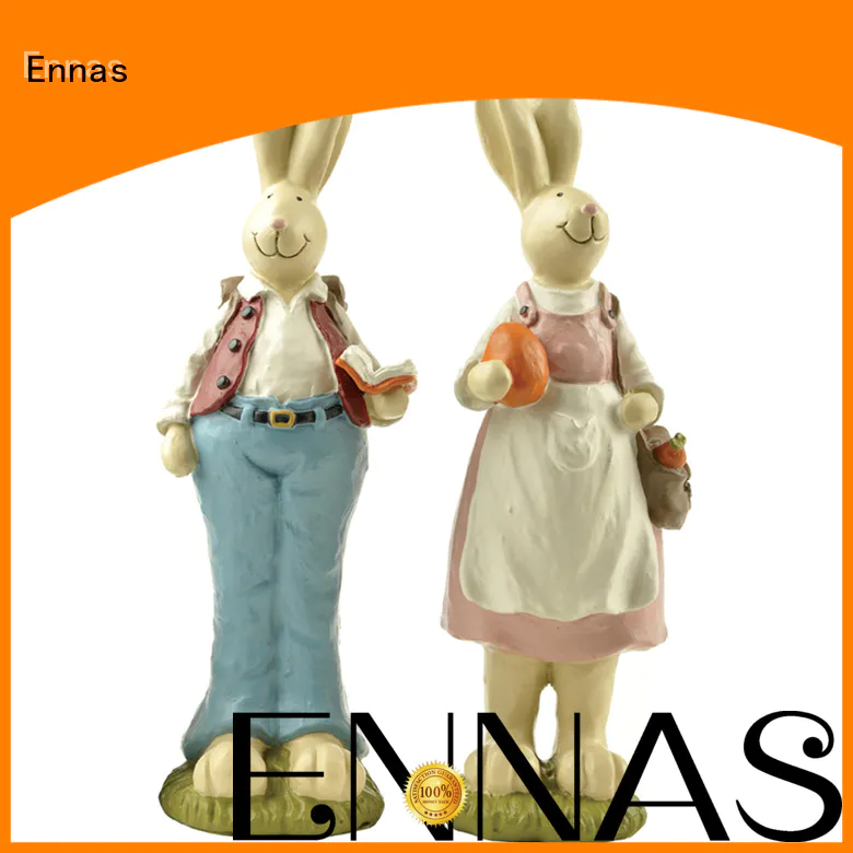 easter rabbit statues home decor