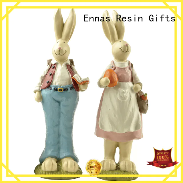 Ennas decorative easter rabbit figurines handmade crafts micro landscape