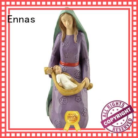 holding candle christian figurines eco-friendly popular craft decoration