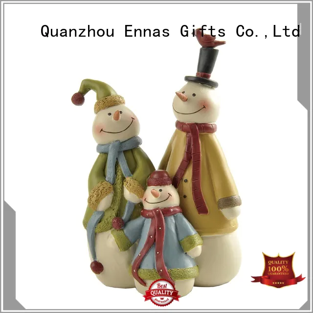 Christmas Decoration Resin Crafts Snowman Family Figurine