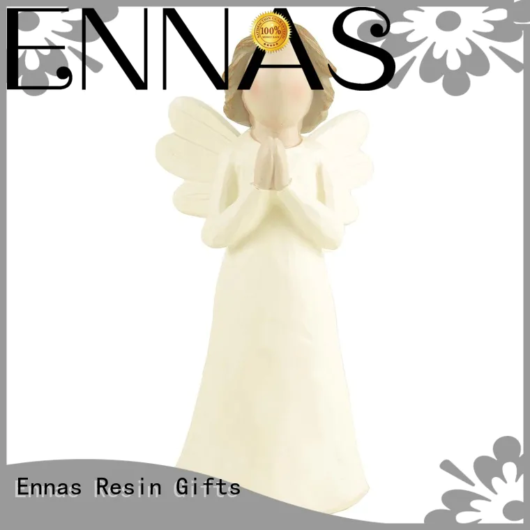 Ennas carved angel wings figurines vintage fashion