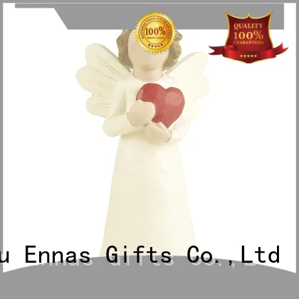 Ennas religious small angel figurines colored for ornaments