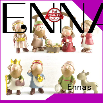 christian nativity set figurines eco-friendly holy gift Ennas