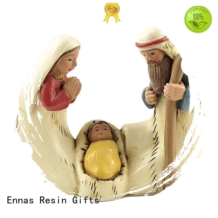 Ennas christmas christian figurines popular holy gift