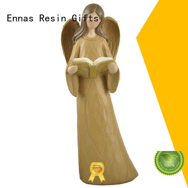 Ennas carved guardian angel figurines collectible handmade best crafts