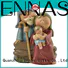 Ennas wholesale nativity set with stable promotional family decor