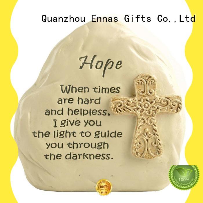 Ennas holding candle catholic figurines eco-friendly holy gift
