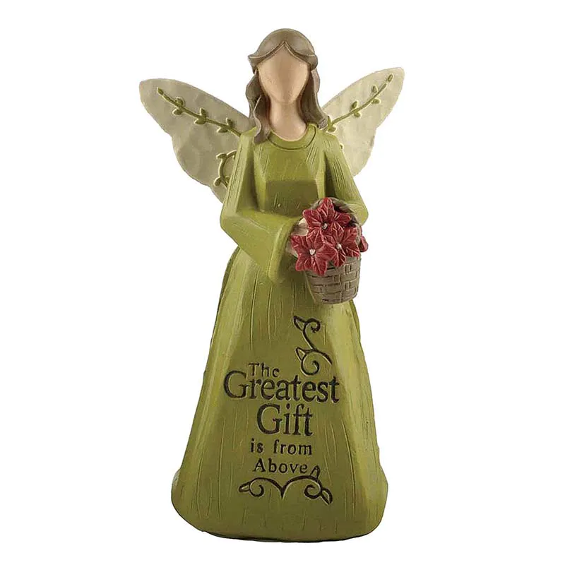 Ennas carved personalized angel figurine unique for decoration
