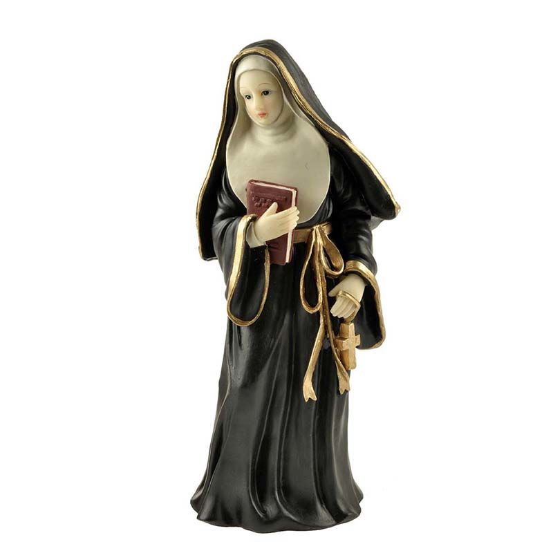 Handmade Nun Figurine Resin Crafts Nun Statues with Book