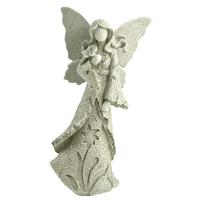 Amazon Hot Sale Garden Decor Angel Holding Flowers Statue