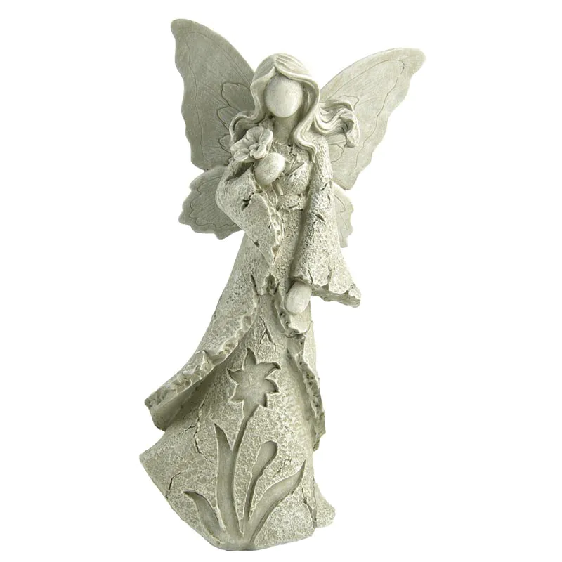 Ennas carved guardian angel statues figurines lovely for decoration
