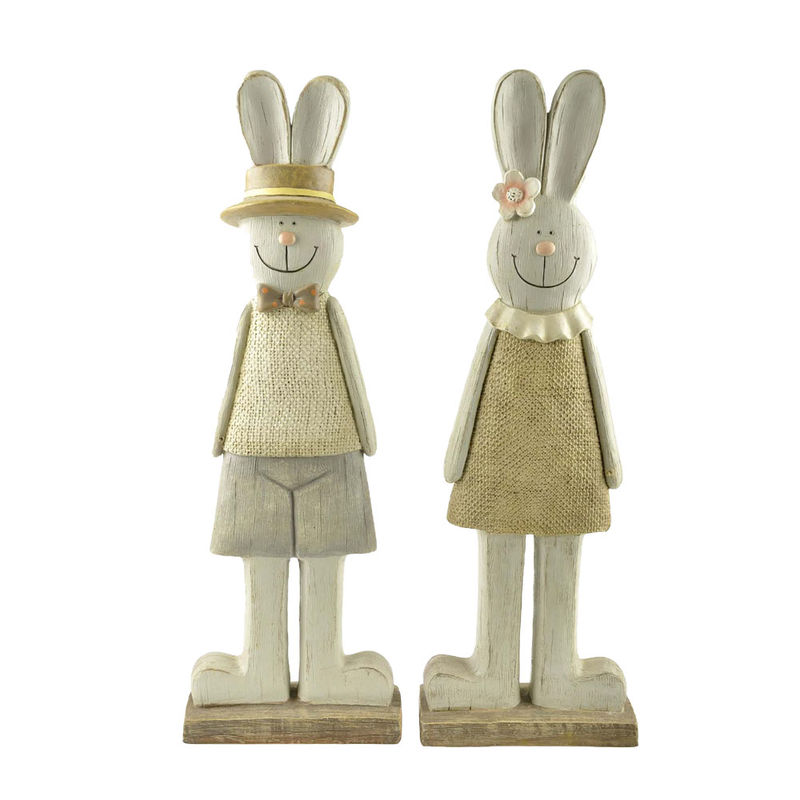 Ennas best quality easter rabbit figurines handmade crafts for holiday gift