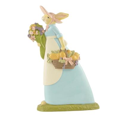 Popular Polyresin Decorative Statue Resin Easter Brown Rabbit