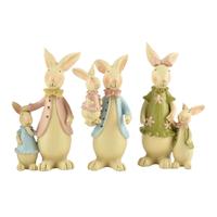 Resin Handmade Customized Decoration Easter Rabbit Bunny Statue
