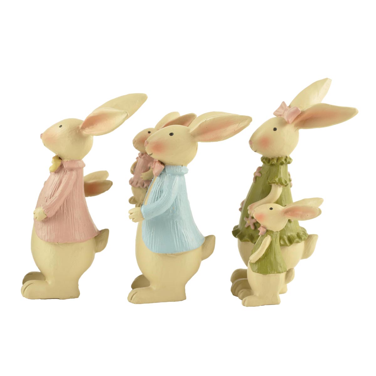 Ennas easter rabbit statues polyresin home decor-1