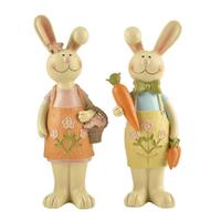 S/2 New Design Hot Sale Resin Easter Gift Rabbit Statues Decoration Medium