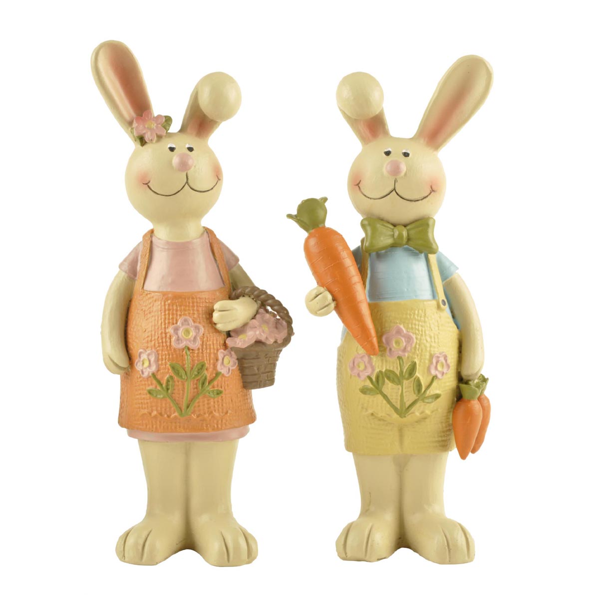 Hodao Handmade Easter Bunny Figurines - Cute Woven Rabbit Decorations