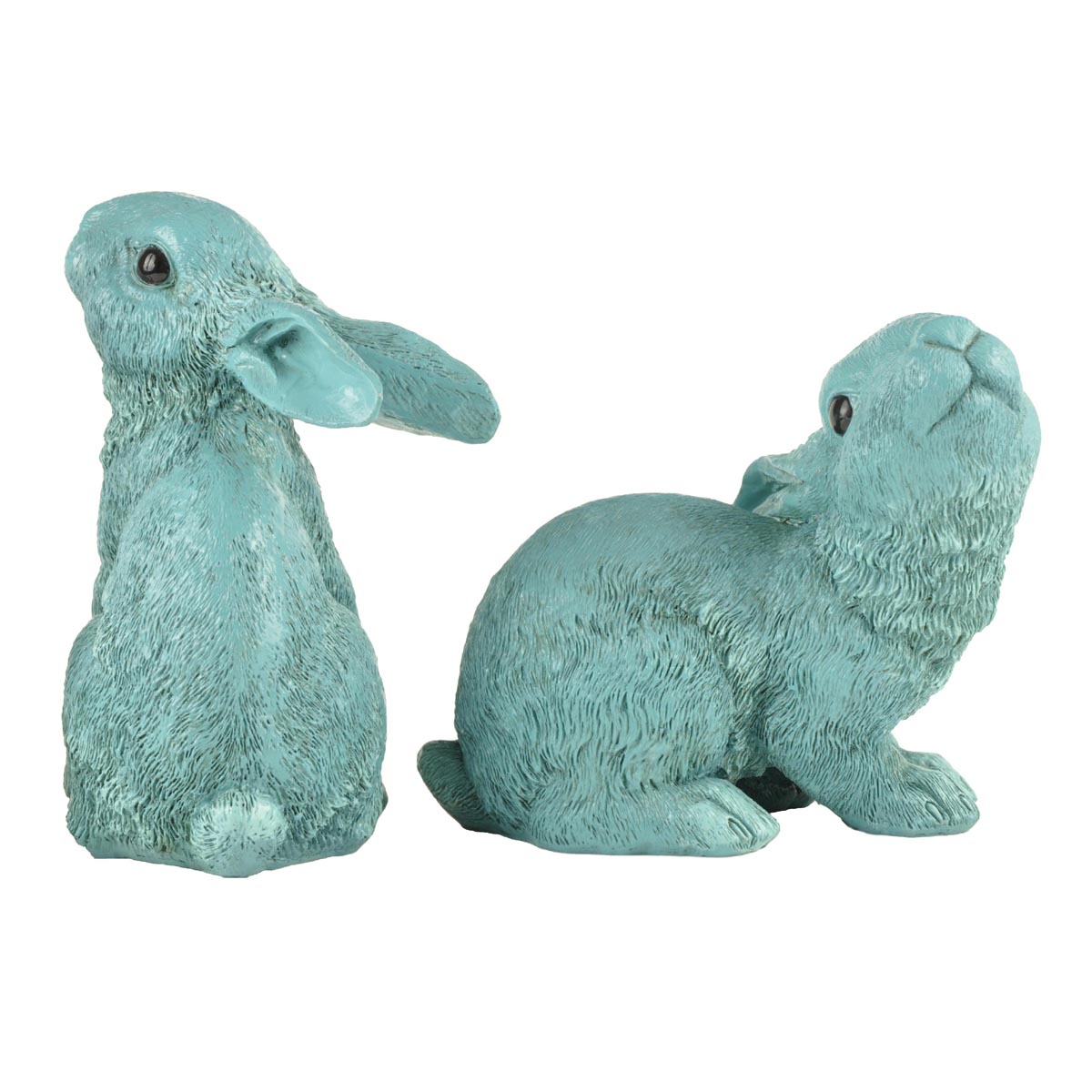 free sample vintage easter bunny figurines polyresin micro landscape-1
