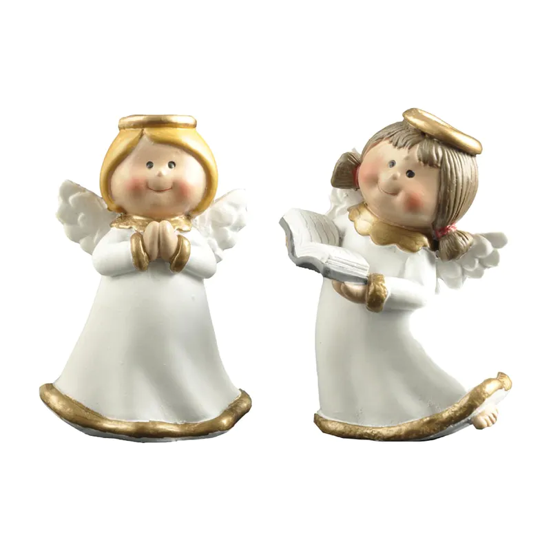 carved guardian angel statues figurines handmade at discount