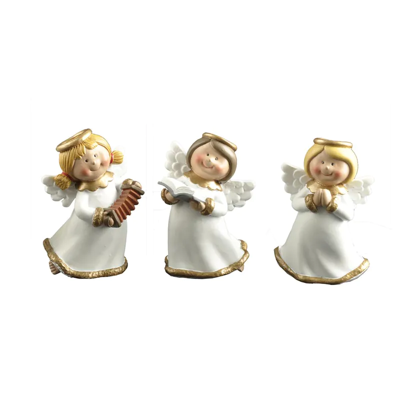 Ennas religious small angel figurines antique for ornaments