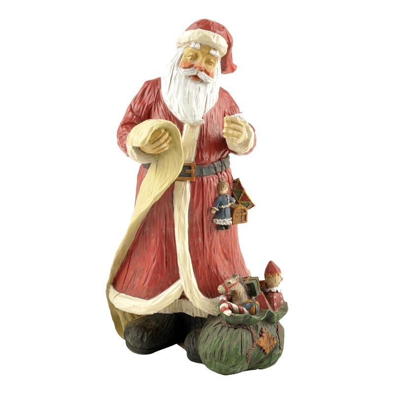New Product 2020 Resin Santa Claus Statue For Christmas Decoration Gifts...