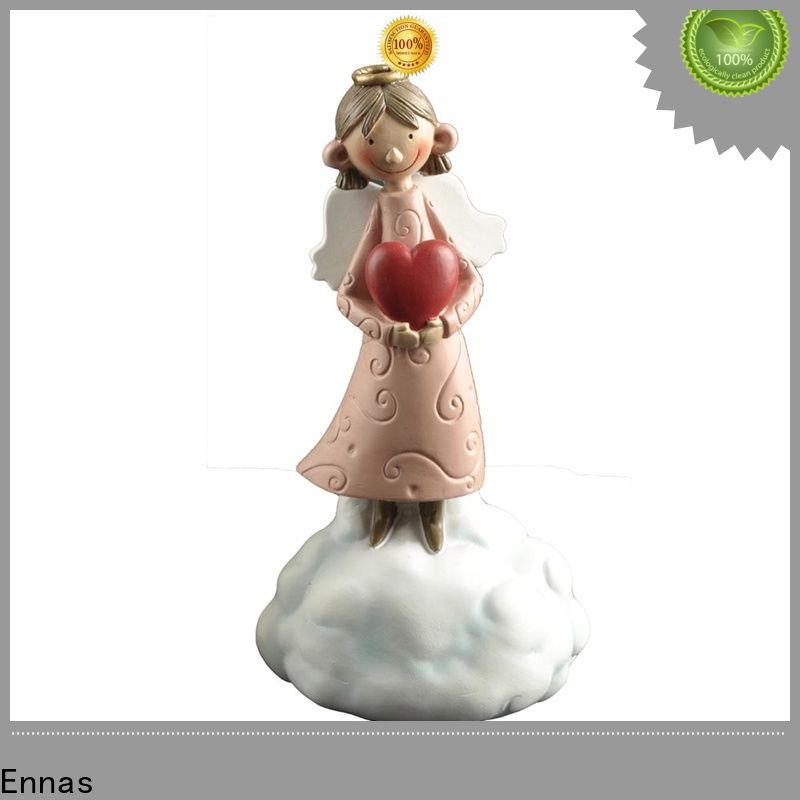 Ennas guardian angel statues figurines colored for decoration