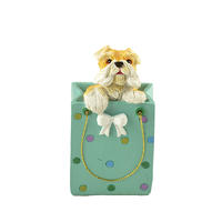 Wholesale Cute Polyresin Dog in Shopping Bag
