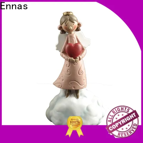 Ennas carved guardian angel statues figurines unique for ornaments