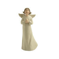 Wholesale 5 Inch Praying Angel Figurines Hand-Painted Resin Guardian Angel Statue PH15776