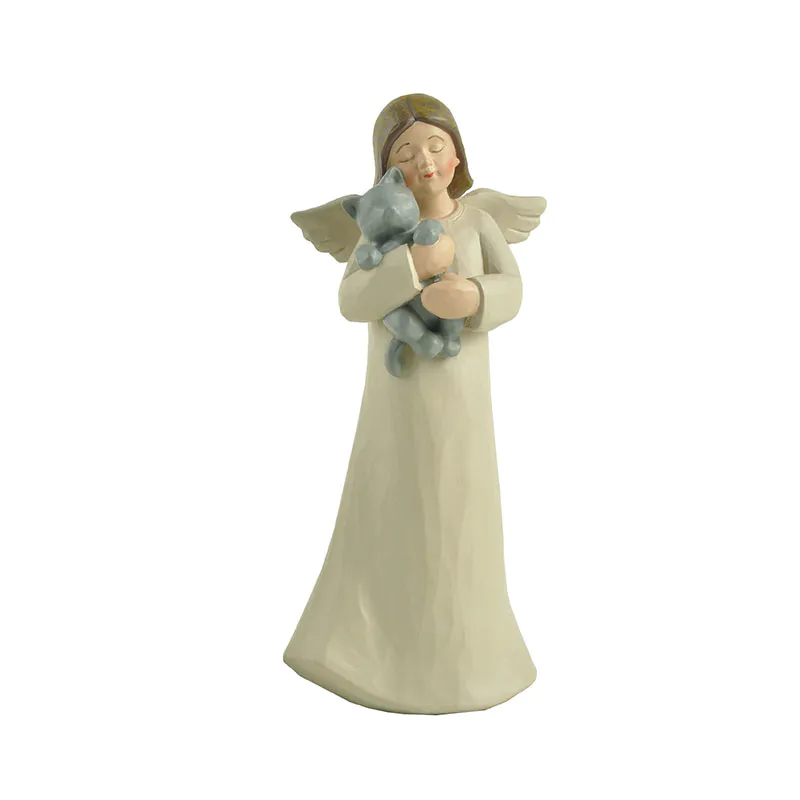 Ennas home decor mini angel figurines colored for ornaments