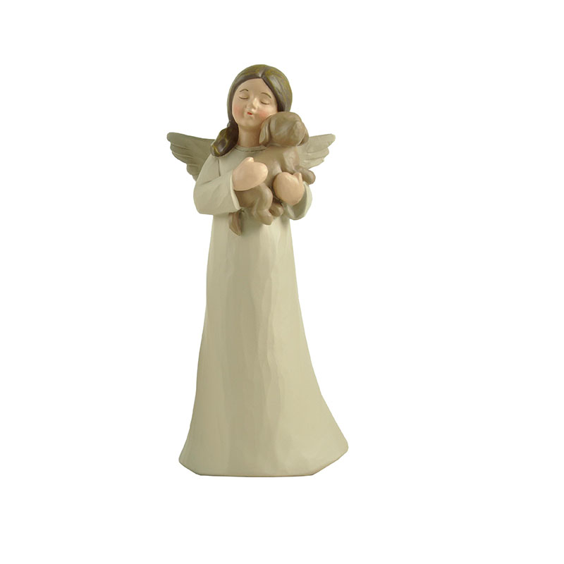 family decor guardian angel statues figurines handmade at discount-2