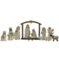 Factory Direct Supply S/11 Catholic Christmas Holy Family Figurine Resin Nativity Set Statue for Home Garden DecorationPH15800