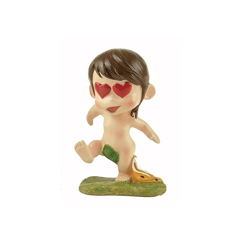 Factory Direct Supply Miniature Resin Bad Boy statues with Loving Heart PH15112