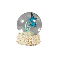 Figurine Manufacturers Resin Crafts Sea Animal Water Globe for Home Holiday Decor