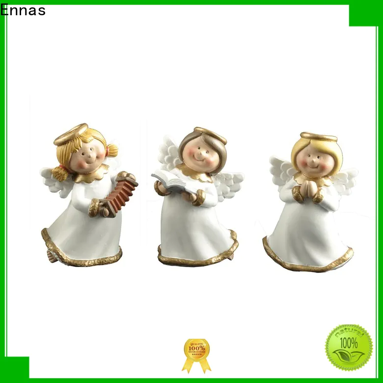 carved angel collectables colored for ornaments