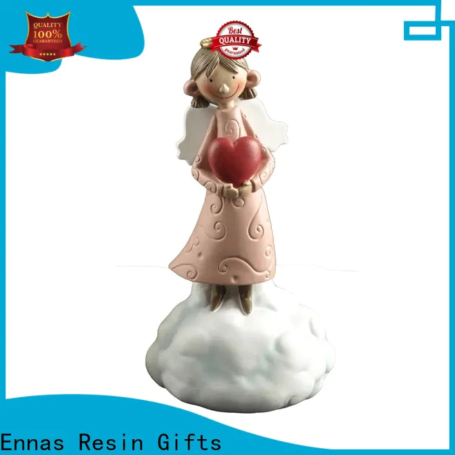 Ennas carved small angel figurines handmade for decoration