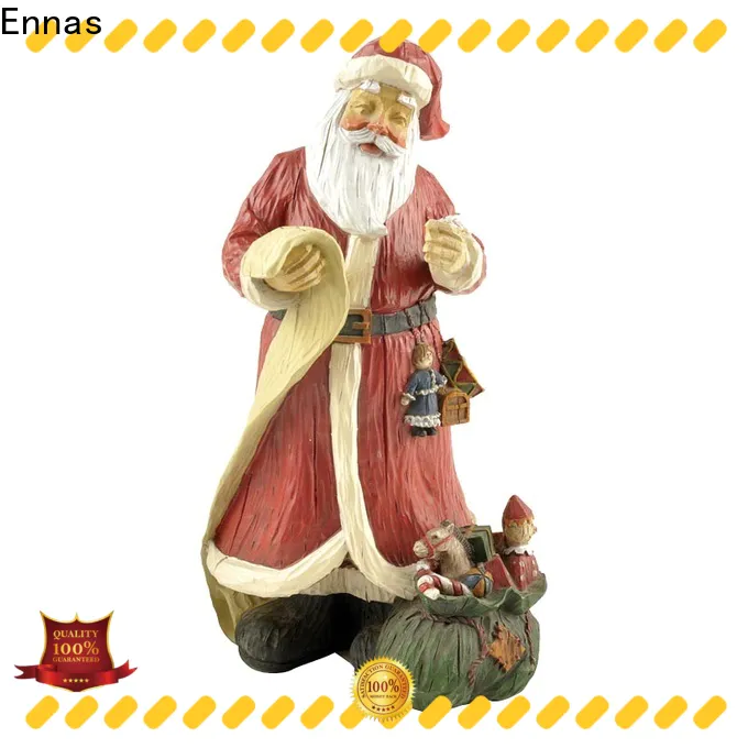 Ennas hand-crafted collectible christmas ornaments polyresin for ornaments