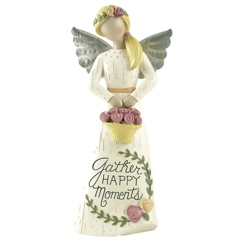 family decor angel wings figurines lovely fashion