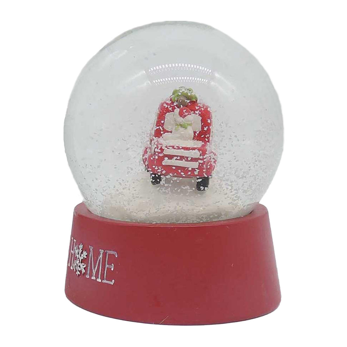 Custom Hand-Painted Take Me Home Snow Globe with Truck on Base Resin Statue  for Home Furnishing Decoration 198-12434