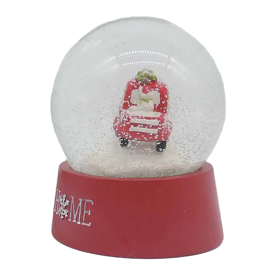 Custom Hand-Painted Take Me Home Snow Globe with Truck on Base Resin Statue  for Home Furnishing Decoration 198-12434
