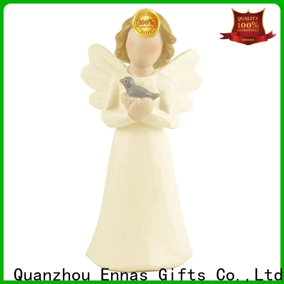 carved angel figurines wholesale colored for decoration