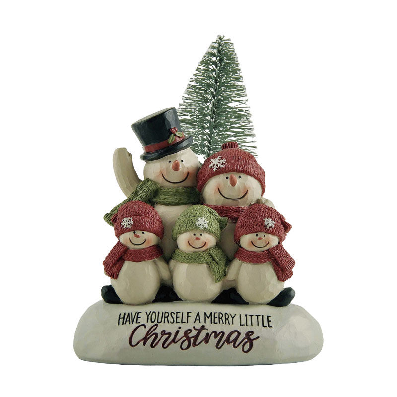 New Design Have Yourself A Merry Little  Christmas Resin Snowman Family 218-13312