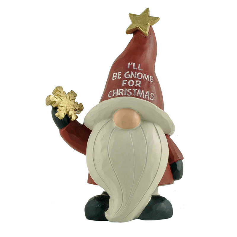 Hot Sale Christmas Gnome in Big Red Hat w/snowflake Perfect Choice for Fall Gifts218-13261