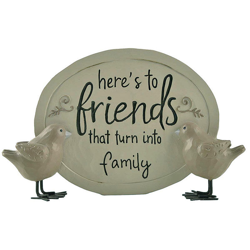 Hot Sale Spring Gift Two Birds w/Oval Plaque  Friends for Home Decoration Plaque211-12868