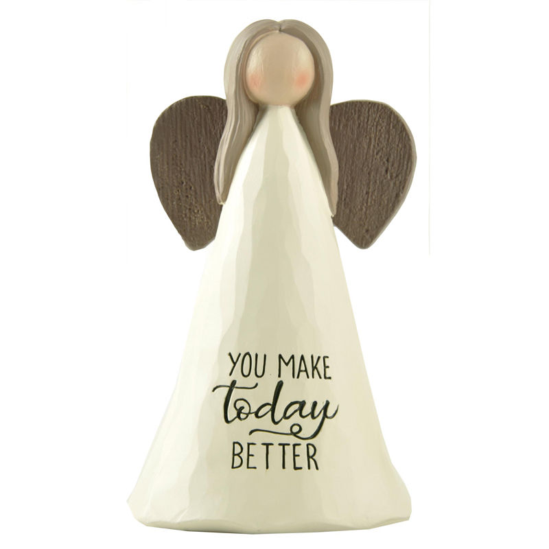 Resin Hot Selling Souvenirs Wood Wing Angel-today Figure for Home Decoration221-13224